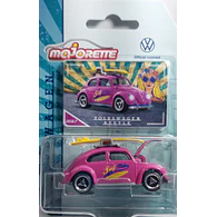 VOLKSWAGEN ESCARABAJO CON TABLA DE SURF , Escala 1:64, Marca MAJORETTE