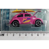 VOLKSWAGEN ESCARABAJO CON TABLA DE SURF , Escala 1:64, Marca MAJORETTE