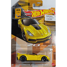 Chevrolet Corvette 2019, Hot Wheels , Escala 1-64