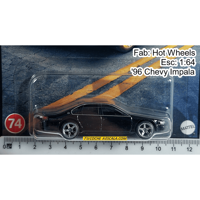 Chevrolet Impala SS 96 BOULEVARD ', Hot Wheels, Escala 1-64