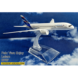 Avión Boeing 787 LATAM ,escala 1/400, 16cm Con Base