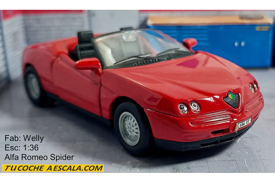 Alfa Romeo spider 1989 1/36 WELLY