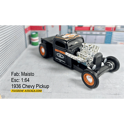 CHEVROLET PICK UP 1936 ,ESCALA 1/64, MARCA MAISTO