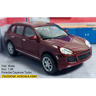 Porsche Cayenne TURBO Carro A Escala 1/36 WELLY