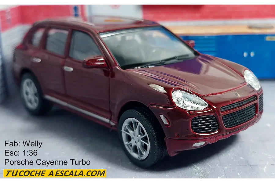 Porsche Cayenne TURBO Carro A Escala 1/36 WELLY