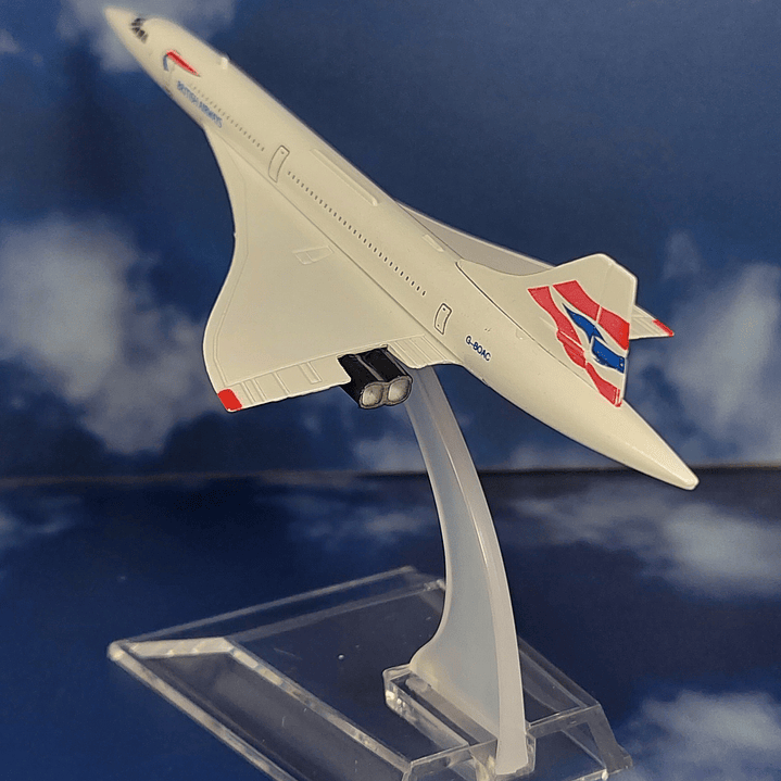 Avión Concorde British Airlines, 1/400 Escala, 16cm 2