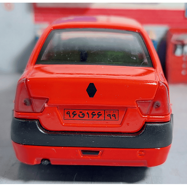 Renault Logan rojo escala 1/36 Carro A Escala De Coleccion 