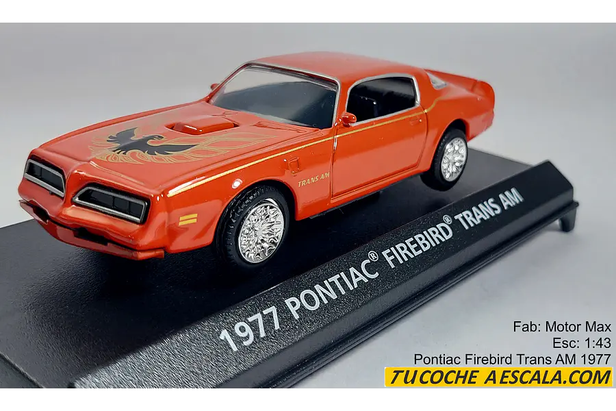 Pontiac TRANS AM Escala 1:43 marca motor max