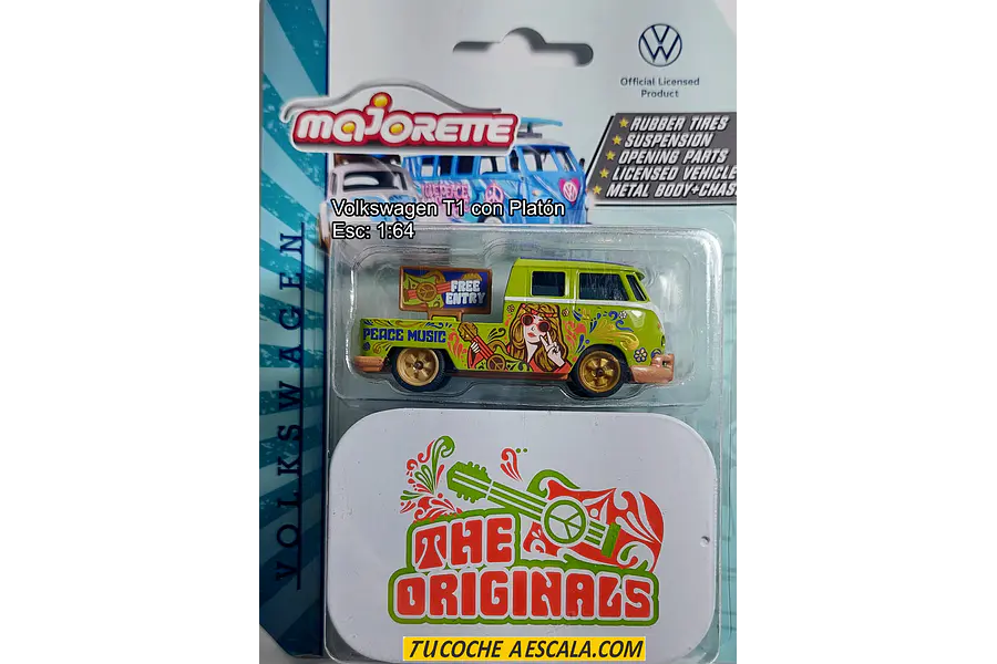 VOLKSWAGEN PICK UP T1, Escala 1:64, Marca MAJORETTE