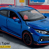 Honda Civic Type R, AZUL Miniauto, Escala 1-32