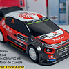 Citroën C3 WRC #8 1-64 DE PLASTICO CON MOTOR DE CUERDA 