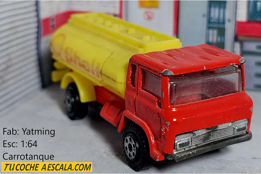 camion carrotanque, Escala 1:64, Marca yatming usado