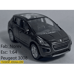 Peugeot 3008, Escala 1/64, Marca Norev