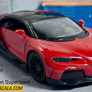 BUGATTI CHIRON ROJO  ESCALA 1/36 ,MARCA KINSMART