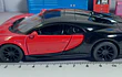 BUGATTI CHIRON ROJO  ESCALA 1/36 ,MARCA KINSMART