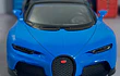 BUGATTI CHIRON AZUL 1/36 ,KINSMART EN CAJA