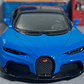 BUGATTI CHIRON AZUL 1/36 ,KINSMART EN CAJA - Miniatura 5
