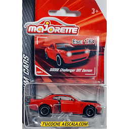 Dodge Challenger SRT DEMON Escala 1:64 Marca Majorette  