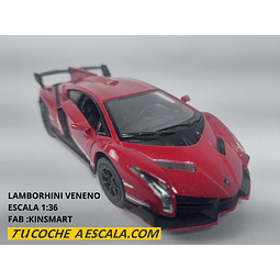 Lamborghini Veneno Carro A Escala 1/36 marca kinsmart 