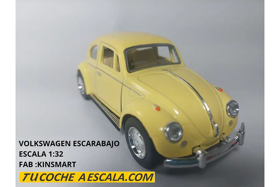 VOLKSWAGEN Escarabajo AMARILLO Escala 1-32