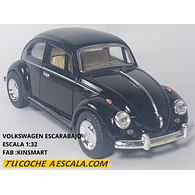 VOLKSWAGEN Escarabajo NEGRO Escala 1-32 MARCA KINSMART