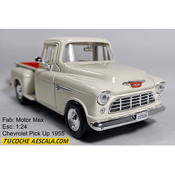 Chevrolet Pick Up 1955 blanca, A Escala De Colección