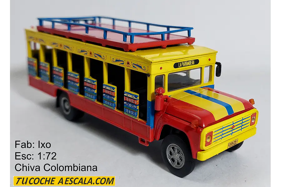 Bus chiva colombia , Escala 1/72, marca IXO