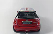 Mini Cooper S ROJO bandera,  Escala 1/28 marca kinsmart  