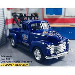 Chevrolet 3100 1953  AZUL Grua Escala 1:36