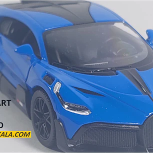 BUGATTI DIVO AZUL ESCALA 1/36 ,MARCA KINSMART﻿
