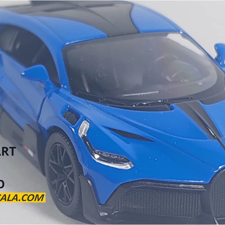 BUGATTI DIVO AZUL ESCALA 1/36 ,MARCA KINSMART﻿ 1