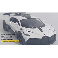 BUGATTI DIVO BLANCO ESCALA 1/36 ,MARCA KINSMART﻿