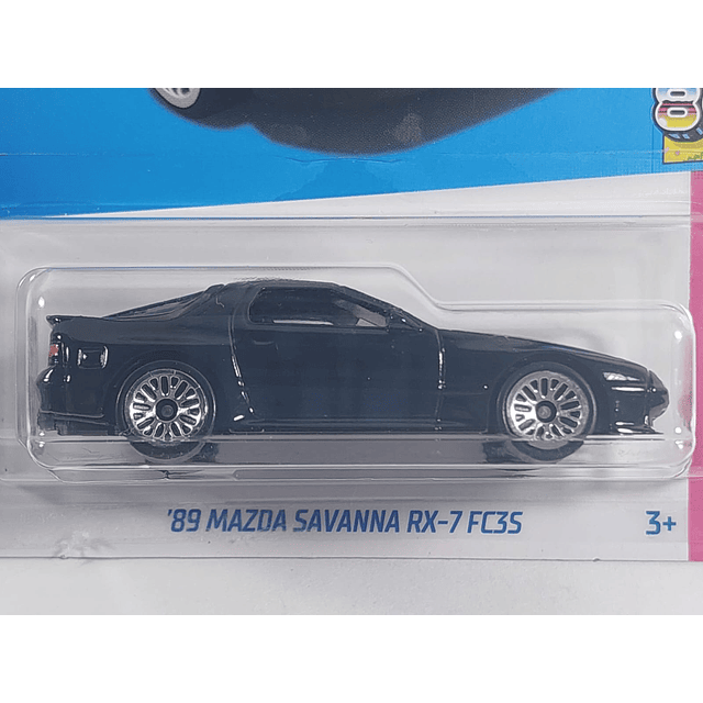 Mazda Savanna RX-7 FC3S '89 NEGRO, Hot Wheels, Escala 1-64