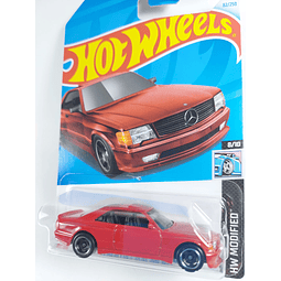 Mercedes-Benz 560 SEC AMG '89 rojo, Hot Wheels, Escala 1-64