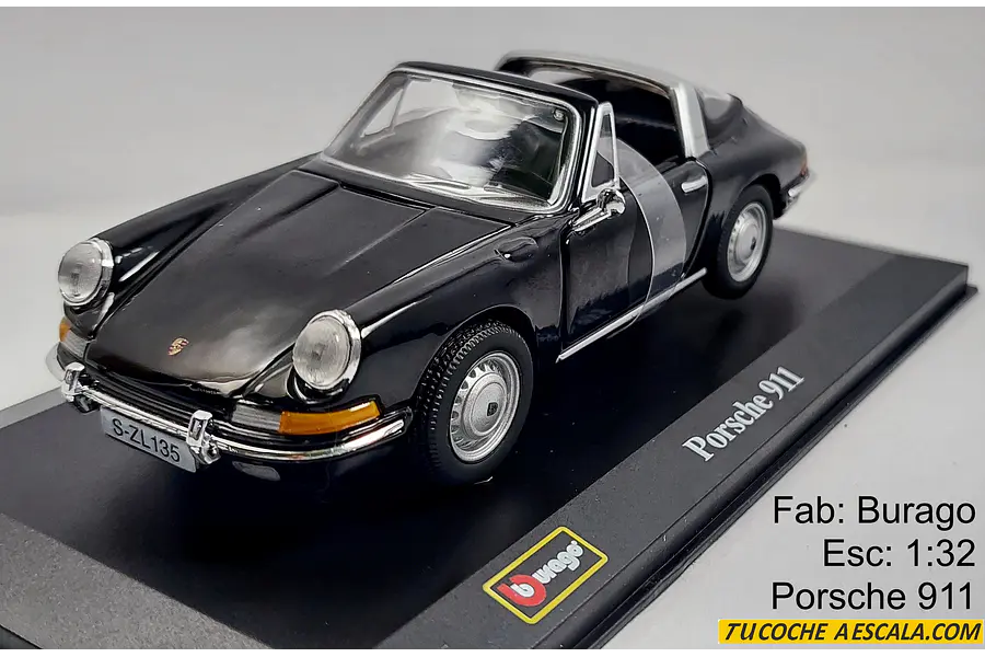 PORSCHE 911 TARGA ESCALA 1/32, MARCA BURAGO