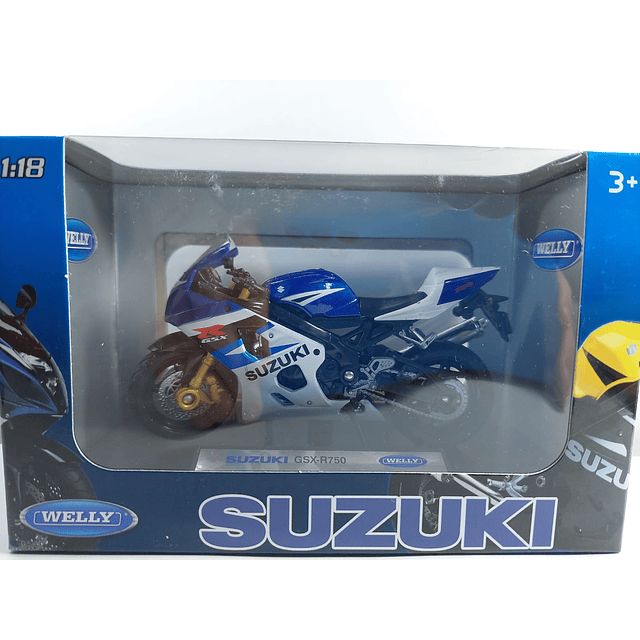 suzuki GSX-R 750 Escala 1/18 marca maisto