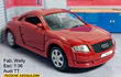 AUDI TT MARCA WELLY  ESCALA 1/36