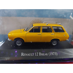 Renault 12 Break amarillo, Ixo, Escala 1-43