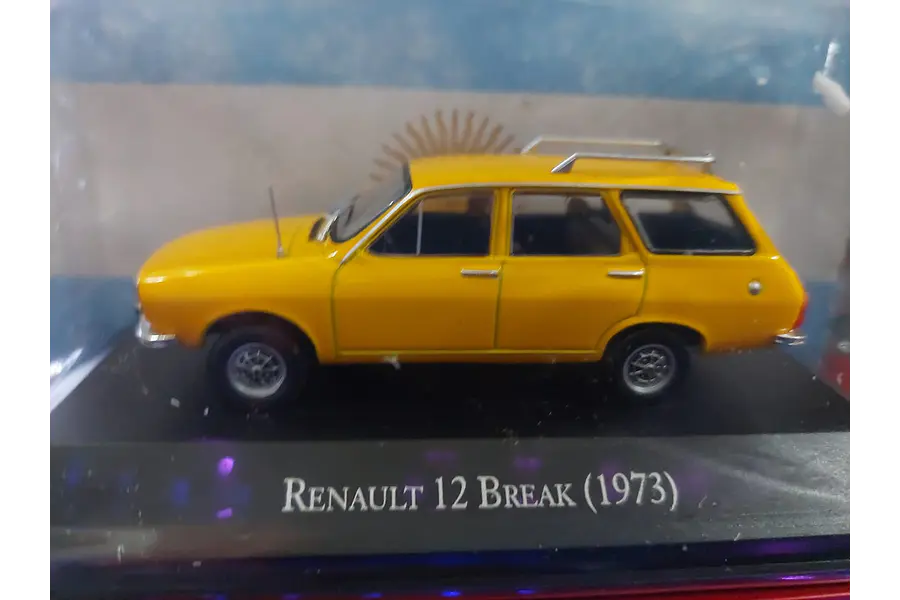 Renault 12 Break amarillo, Ixo, Escala 1-43