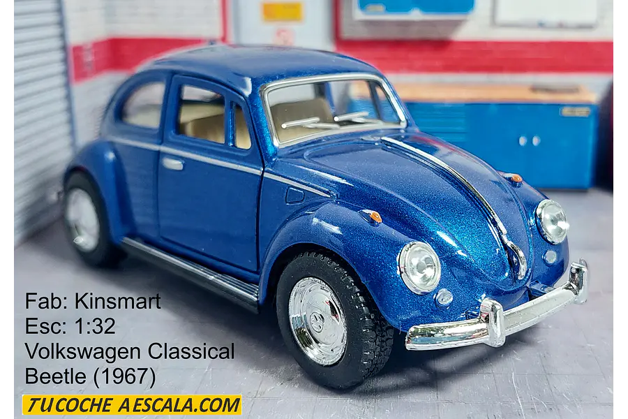 VOLKSWAGEN Escarabajo Azul Escala 1-32