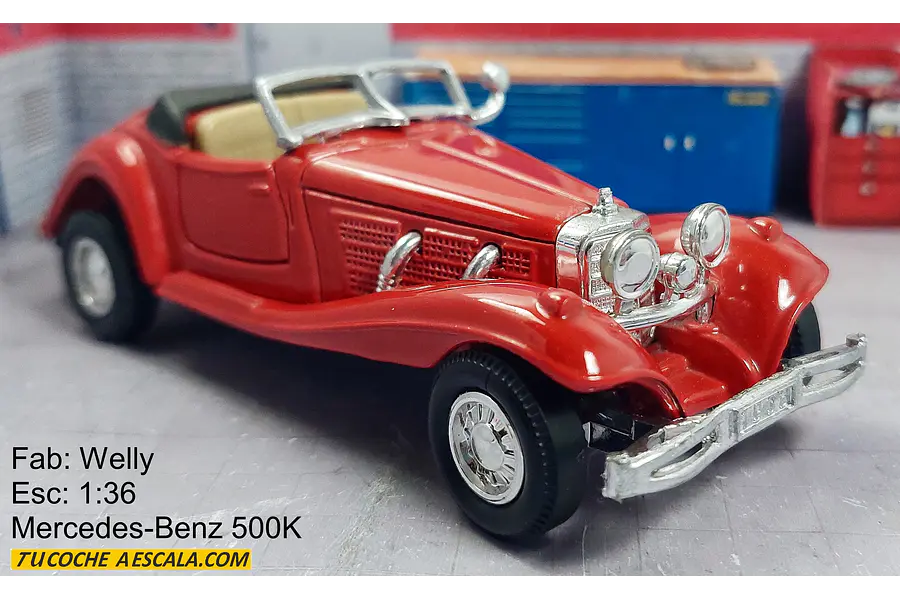 Mercedes-Benz 500k, Welly, Escala 1-36