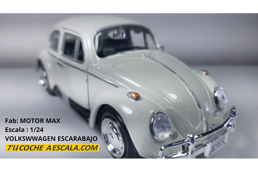 Volkswagen Escarabajo BLANCO Escala 1/24 james bond