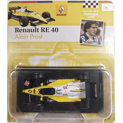 F1 Alain Prost,RENAULT RE 40 1983 Carro a Escala 1/43 de Colección