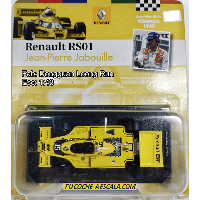 F1 JEAN PIERRE JABOUILLE RENAULT RS01 1983 Escala 1/43