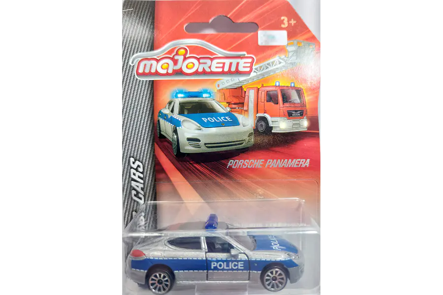 Porsche Panamera De Policía A Escala 1/64 Marca Majorette