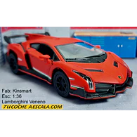 Lamborghini Veneno naranja Escala 1/36 marca kinsmart