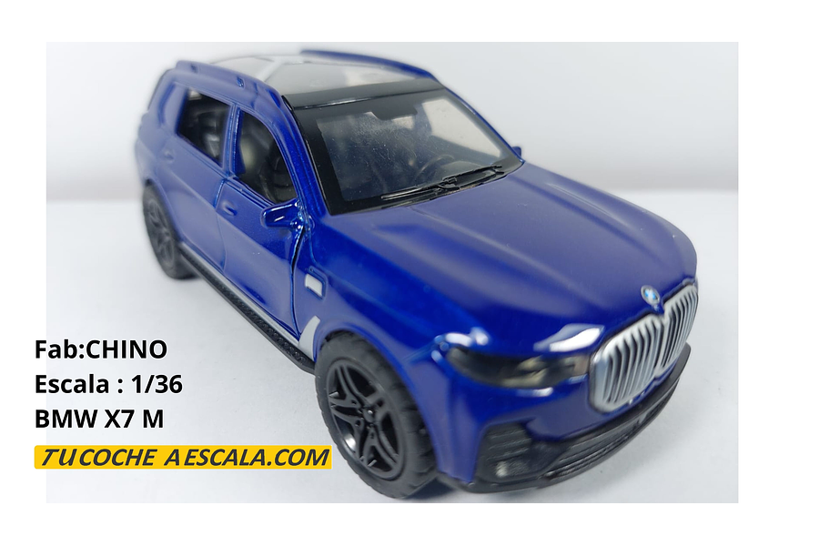 BMW X7 m Escala 1-36 CHINO 