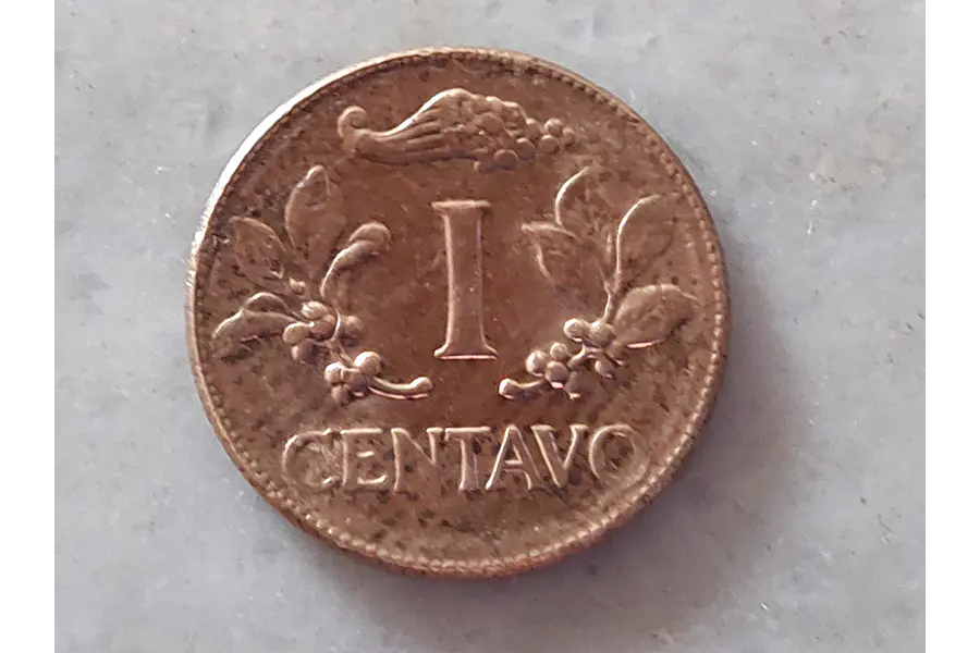 MONEDA DE 1 CENTAVO 1964 DE COLOMBIA 