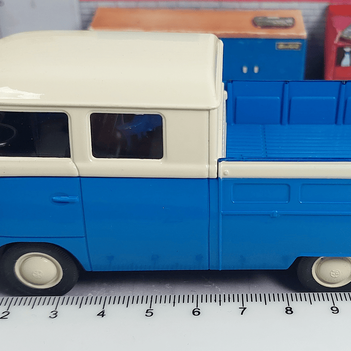 Volkswagen doble cabina pick up 1967, Welly, Escala 1-36 6