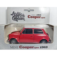 Mini Cooper 1300 rojo Escala 1/36 , MARCA WELLY